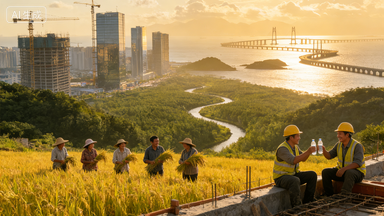 AI 绘锦绣山河 礼赞奋进中国